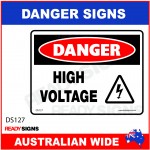 DANGER SIGN - DS-127 - HIGH VOLTAGE
